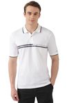 Peter England Men's Regular Fit Polo Shirt (PCKPSRGFF79745_White XL)