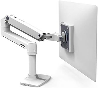 Ergotron – LX Single Monitor Arm, VESA Desk Mount – for Monitors Up to 34 Inches, 3.2 to 11.3 kg – White