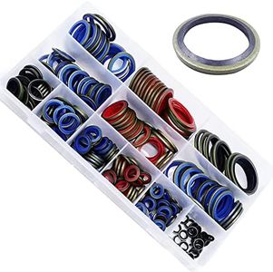 Zicojia Arandela de Sellado, Surtido de Arandelas de Sellado, Surtido de Juntas de Sellado, Juego de Juntas TóRicas de TapóN de Drenaje de Aceite (245 Piezas)