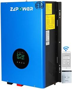 ZLPOWER UL1741 12KW Solar Off Grid Inverter 110/220Vac Low Frequency DC 48V AC Input 240V AC Output 120V/240V Split Phase Pure Sine Wave Power Converter,with 2x60A MPPT Charger Controller 12000W