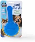 Compac Home Self Cleaning Pet Brush, Twist to Raise and Lower Bristles for Easy Cleaning and Grooming of Dogs and Cats