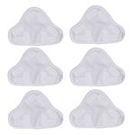 Meriton 6 Pack Washable Microfibre Steam Mop Pads Floor Replacement Pads Compatible with H2O H20 X5