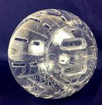 Hamster Ball With Sparkle, 7" Hamster Disco Ball with Screw Fit Design (Clear)