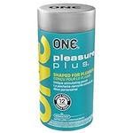 ONE Condoms Pleasure Plus | Pleasure Enhancing Latex Condoms 12 Pack