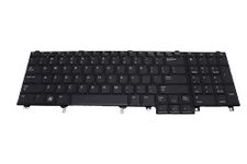 LeFix US Non-Backlit Keyboard with Pointer Compatible with Dell Latitude E6520 E6530 E6540 E5520 E5520M E5530|Orange Print of Function Keys,DP/N:0M8F00