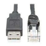 Tripp Lite USB-A to RJ45 Rollover Console Cable Cisco Compatible M/M 15ft (U009-015-RJ45-X)