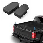 Shademax Custom Fit for Stake Pocket Covers 2014-2018 GMC Sierra 1500,Chevy Silverado 1500/2500/2500HD/3500 Truck Bed Rail Stake Odd Shaped Hole Plugs Caps 2PCS