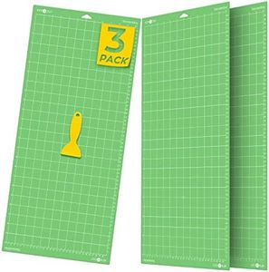 HTVRONT Standard Grip Cutting Mat, 3 Pack Cutting Mat 12x24 Compatible with Cricut Maker 3/Maker 4/Maker/Explore 3/4/Air 2/One, Standard Adhesive Sticky Quilting Cutting Mats Replacement Accessories