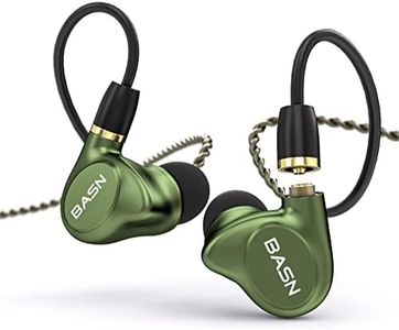 BASN Metalen 4 Drivers in-Ear Monitors Headphones, Noise Isolating IEMs with Deep Bass, for Musicians Singers Drummers Bassists(Sapphire Blue)