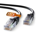 Mr. Tronic Outdoor Waterproof Cat 6 Ethernet Cable 100m, High Speed LAN Ethernet Network Cable with RJ45 Connectors Cat6 Internet Cable, ADSL AWG24 Patch Cable, UTP CCA Cable (100 Meter, Black)