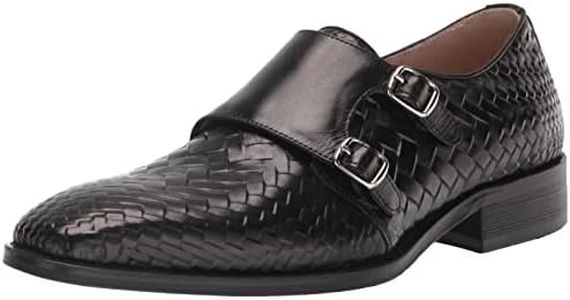 STACY ADAMS Men's Torrance Double Monk Strap Loafer, Black, 12