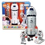 Nature Bound Rocket Ship Space Toy, Kids Spaceship Playset with Two Astronauts, Space Racer, and Accessories, Educational STEM Adventure