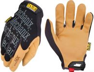 Mechanix Wear: Material4X The Original Synthetic Leather Work Gloves - Abrasion Resistant (Large, Brown/Black)