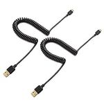 Cable Matters 2-Pack Coiled USB Cab