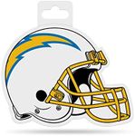 Rico Industries NFL Football Los Angeles Chargers 4.75" x 5" Shape Cut Helmet Decal