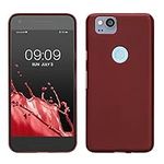 kwmobile Case Compatible with Google Pixel 2 Case - Soft Slim Protective TPU Silicone Cover - Bordeaux Violet