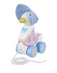 Peter Rabbit Toys - Jemima Puddleduck Pull Along Toy, Wooden - Early Development & Activity Toys, Baby Girl Gift, Toddler Boy, First Birthday - Official Licensed Peter Rabbit Gifts by Orange Tree Toys