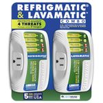 Refrigmatic Two Electronic Voltage & Surge Protector Combo - Protect Refrigerator & Washing Machine Against High & Low Voltage, Brownouts & Spikes