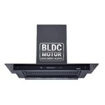 Elica 90cm 1600 m3/hr BLDC Filterless Autoclean Kitchen Chimney with FULL GRILL|15 Yrs Motor WARR|FLAT FL 900 MAX BLDC MAX HAC LTW MS NERO|Black| 9 Speed Touch Control with RPM Display + Motion Sensor