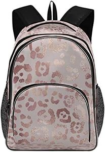 School Backpack Bookbag Brown Fox Schoolbag for School Travel, Pattern 8, Medium