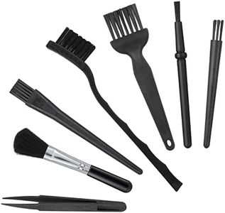 TIESOME Set of 7 Keyboard Anti Static Brushes, Plastic Handle Portable Cleaning Brushes Computer Keyboard Cleaning Brush Kit for Cleaning Computer Keyboard Car Lab