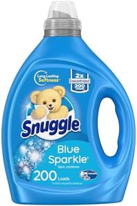 Snuggle Blue Sparkle Liquid Fabric Softener, 2X Concentrated, 200 Loads, 80 Fl Oz