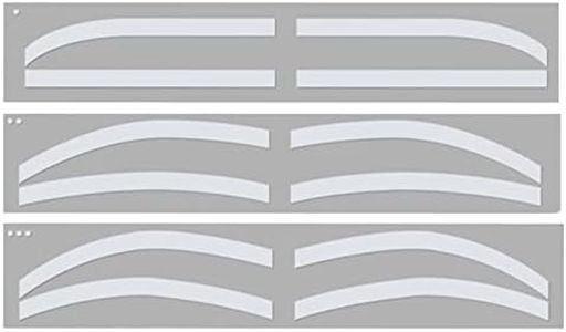 6 Pairs Eyebrow Tattoo Auxiliary Sticker,Eyebrow Tattoo Template Sticker Disposable Adhesive Eyebrow Template Sticker
