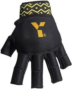 Y1 Hockey, MK8 Glove, Field Hockey Glove, Reinforced Plastic Glove, Open Palm Design, Full Hand Protection, Kids Gloves, As Used by International Players (S)