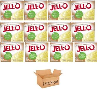 Jell-O Instant Coconut Cream Pudding & Pie Filling 3.4 oz Boxes, (Pack of 12), by Litezout