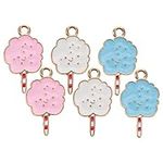 TEHAUX 6pcs Pendant Pendant Pink Co