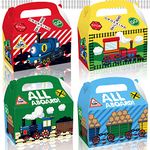 LaVenty 16 PCS Train Party Favor Boxes Train Birthday Party Supplies Train Birthday Party Favor Bags Train Birthday Party Gift Bags Train Party Favors Train Goodie Bags