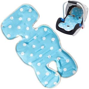 Car Seat Cooling Pad for Baby, 2 in 1 Reversible Car Seat Cooler, Summer Infant Car Seat Cooling Cushion, Multifunctional Stroller Cooling Pad Liners for Carrier, Chair, Swing (Blue)