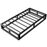 Bilily 6 Inch Twin Bed Frame with Steel Slat Support, Low Profile Twin Metal Platform Bed Frame Support Mattress Foundation, No Box Spring Needed/Easy Assembly/Noise Free