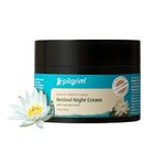 PILGRIM Korean Retinol Anti Aging Night Cream with Hyaluronic Acid & Vitamin C |Discover young, wrinkle-free & radiant skin| Anti aging cream for oily & dry skin| For Men & Women|Korean Skin Care|50gm