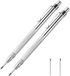 Tungsten Carbide Scriber with Magnet - Aluminum Etching Engraving Pen with Clip for Glass/Ceramics/Hardened Steel by Fabcell (2 pcs)