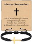 Nymerianoble Handmade Cross Bracelet for Women Adjustable String Bracelets for Men Christmas Stocking Stuffers Birthday Gifts for Women Jewelry