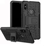 SPAZY CASE® Rubber Hybrid Armor Design Detachable and Stand-up Feature Dual Layer Protective Shell Hard Back Case for Redmi Y2