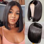 Short Straight Bob Wig (14 Inch) 13x4 Lace Front Wigs Human Hair for Black Women Short Bob Wigs Human Hair Lace Frontal Wigs