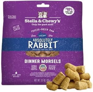 Stella & Chewy’s Freeze-Dried Raw Cat Dinner Morsels – Grain Free, Protein Rich Cat & Kitten Food – Absolutely Rabbit Recipe – 3.5 oz Bag