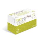 DAOfood Plus - for The Dietary Management of DAO Deficiency - 60 EFICAPS Capsules with Gastro-Resistant Tablets - DAO Enzyme, Quercetin and Vitamin C