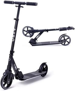 Aero A180 Kick Scooter for Kids 8-12, Teens and Adults. Commuter Adult Scooters with Shock Absorption, Lightweight, Foldable and Height Adjustable