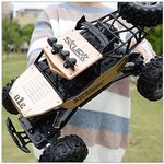 Remote Control car 1:10 Huge Large Alloy Four-Wheel Drive Remote Control Off-Road Vehicle Charging high-Speed Climbing Waterproof Bigfoot Racing Children's Toy car boy Girl Real Spare tire RC SUV