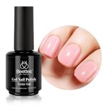 beetles Gel Polish 15ml Nude Pink Jelly Skin Tones Soft Colour Gel Nail Polish Soak Off U V Gel Art Deaign DIY Manicure Decoration Gift for Girls Women-CL231