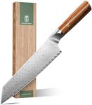 Dragon Creek Damascus Kiritsuke Knife Sharp Japanese Chef Knife Professional Kitchen Bunka Cleaver for Meat Vegetable Cutting Birthday Gift for Mom or Dad 7.8" Stainless Steel