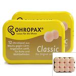 OHROPAX Classic Wax Mouldable Earplugs 2 Packs (24 Pairs)