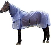 WeatherBeeta ComFiTec Ripshield Plus with Belly Wrap Detach A Neck, White/Blue, 75"