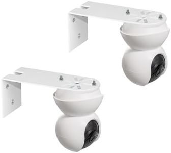 TEKCAM Soporte de Pared de Metálico Compatible con TP-Link Tapo C200/ C210/ C220/ Tc70, Kasa Ec70/ Kc410s Cámara Vigilancia, Soporte de Techos para Cámara Vigilancia Interior (2 Piezas)