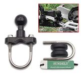 SUNDELY® U-Bolt Mount Base Kit for Motorcycle Motorbike Handlebar Rail (1/2" to 1 1/4") GPS Navigator Garmin Zumo 500 550 with 1" Ball 2 Size U Bolt & Reducer Shim