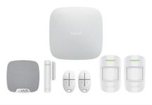 Ajax Systems Smart Wireless Alarm System KIT – Ready to Install Pet-Friendly Home Security Kit with Motion & Door Sensors, Keyfobs, Siren, App Controlled, No Monthly Fees, Official Warranty (White)