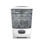 Baby Brezza Bottle Sterilizer and Dryer Advanced – 33% Faster - Largest Capacity Steam Sanitizer - Universal Sterilization Machine for All Bottles + Baby Product Parts - HEPA Air Filter